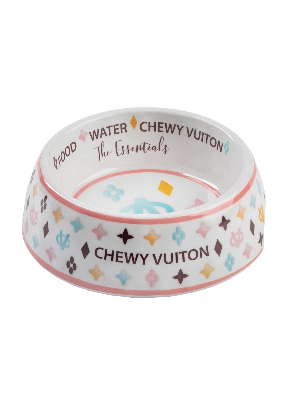Haute Diggity Dog Chewy Vuiton Dog Bowl